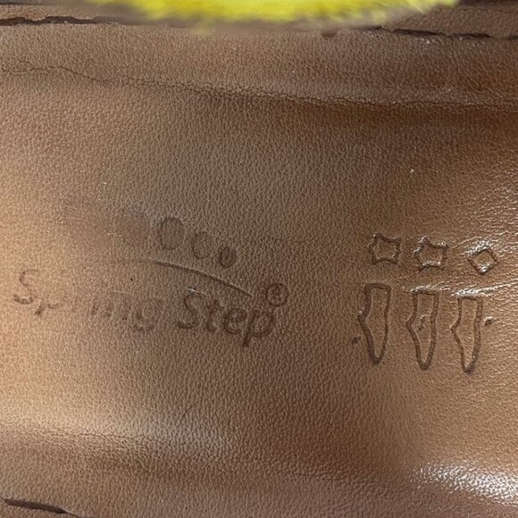Spring Step Yellow Sandals Size 40 - Picture 3 of 7